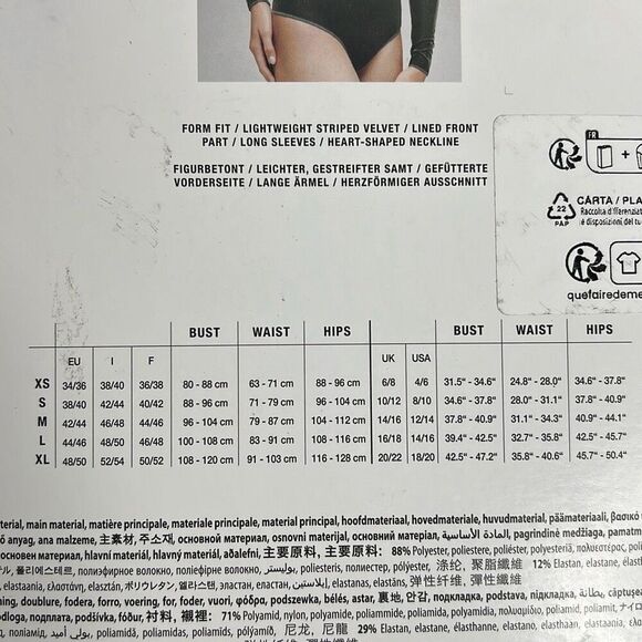 NWT Wolford Esmeralda String Bodysuit Top XS - Picture 15 of 16